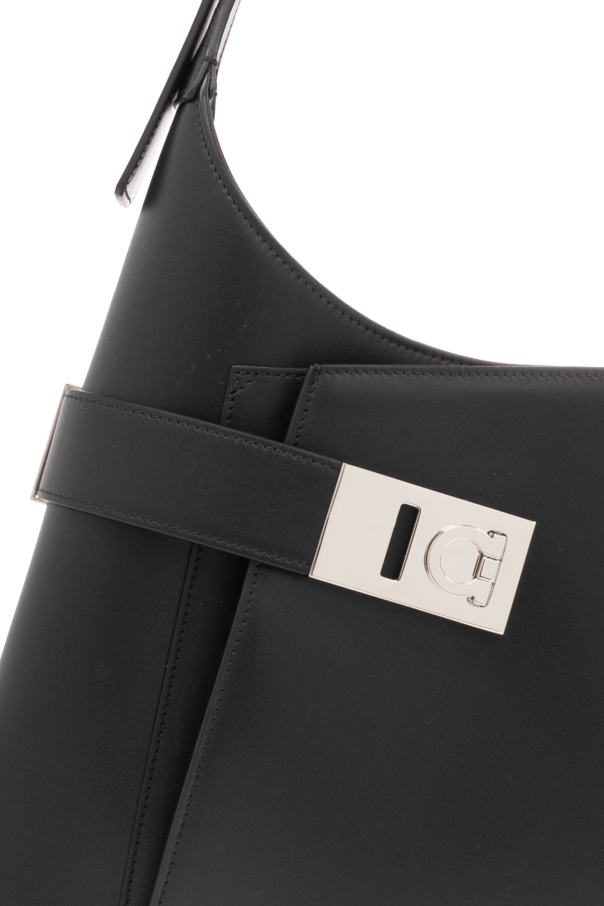 Black 'Arch' shoulder bag FERRAGAMO - SchaferandweinerShops